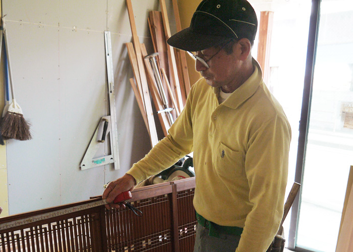 古川原 富雄さんの仕事風景の写真